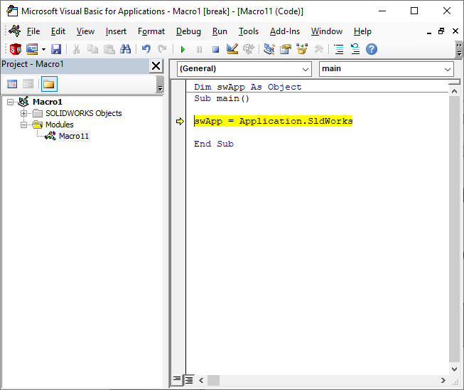 Solidworks Api: Run-Time Error '91': Object Variable Or With Block Variable  Not Set - Ime Wiki