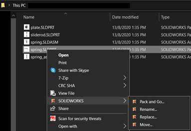 Solidworks File Utilities Folder Rename File How to proper renaming of files in SOLIDWORKS - IME Wiki