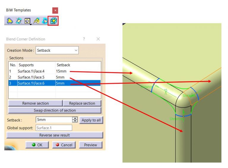 CATIA BiW Blend Corner IME Wiki