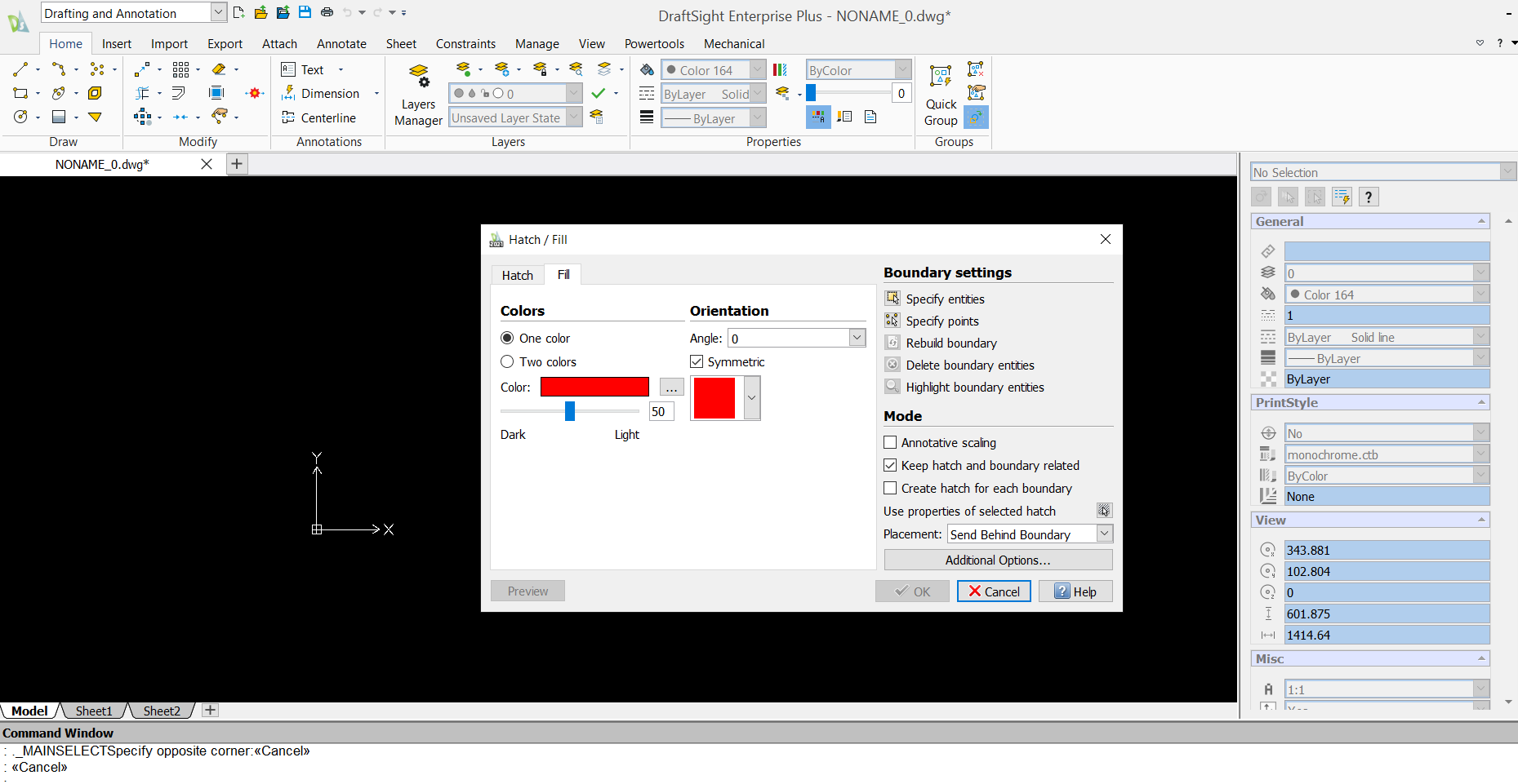 DraftSight Filling in Color IME Wiki
