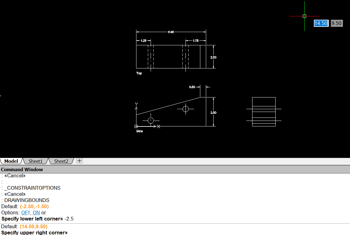 Draftsight | Setting Drawing Boundaries - IME Wiki
