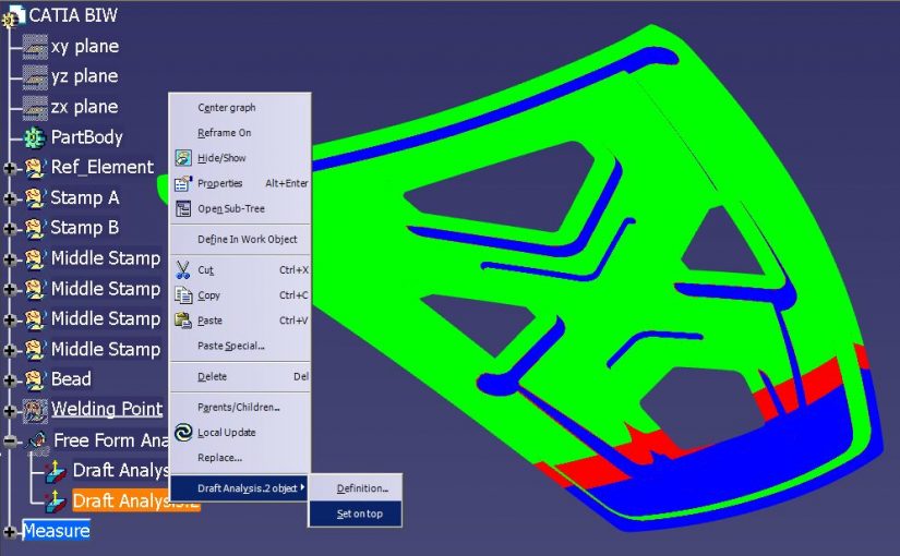 CATIA PART DESIGN : Performing Multiple Draft Analysis - IME Wiki