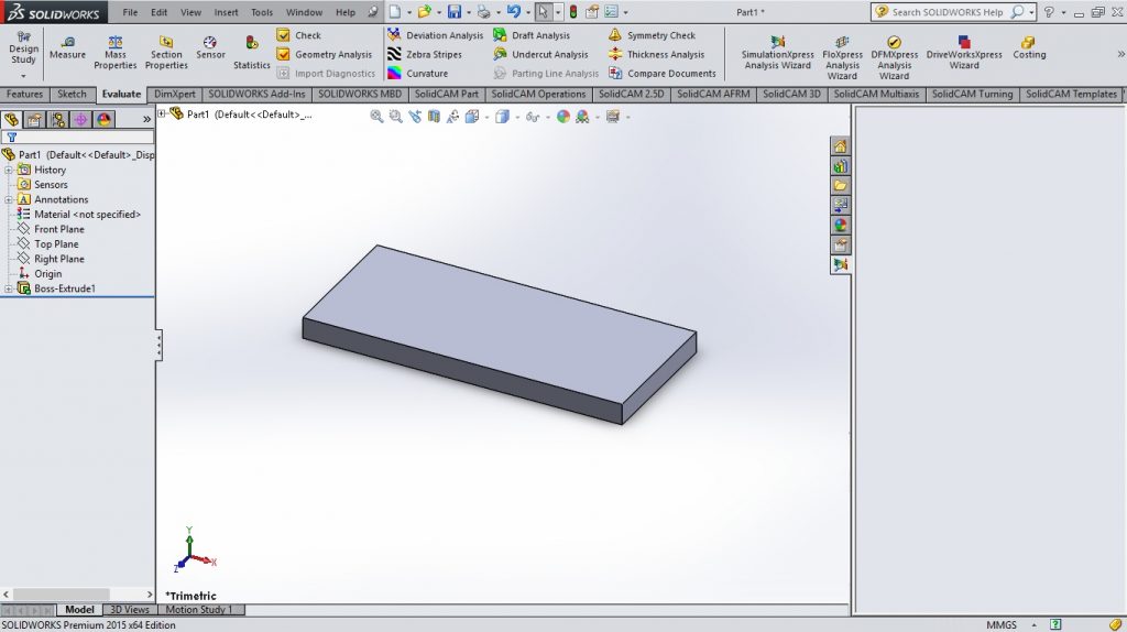 Empty Window Shown After Pressing SimulationXpress Analysis Wizard