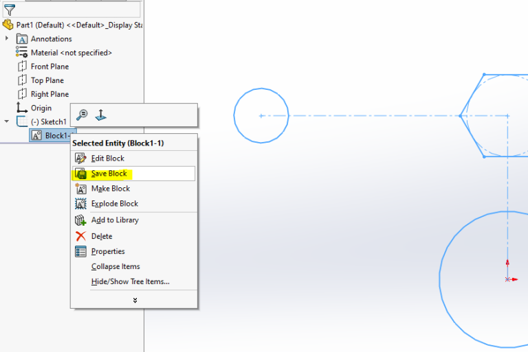 Using Sketch Blocks in SOLIDWORKS IME Wiki