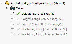Sorting SOLIDWORKS Configurations - IME Wiki