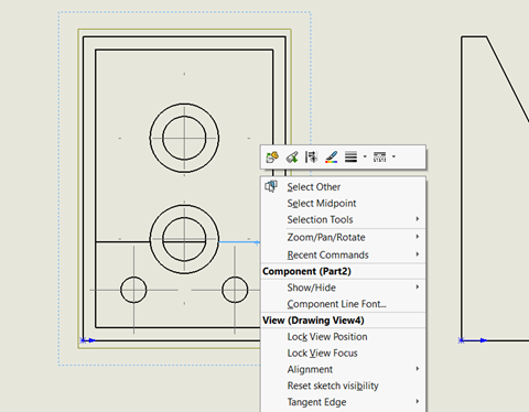 Show or Hide Lines in SolidWorks Drawing - IME Wiki